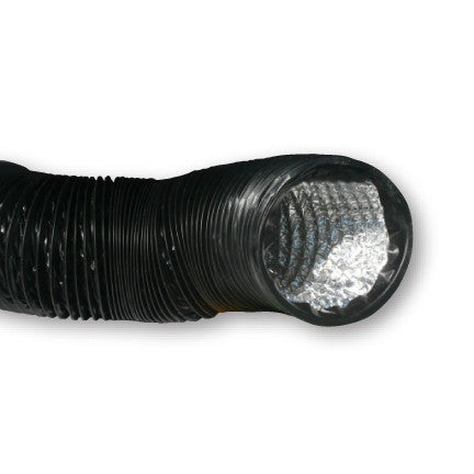 4" x 25' Black Lightproof Ducting w/Clamps