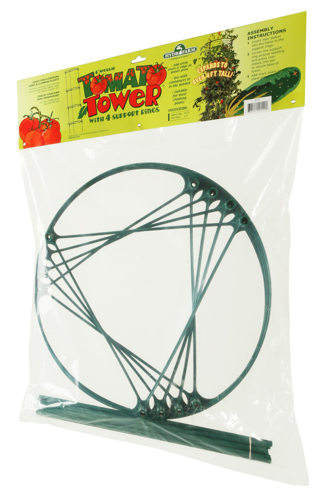 4 Tomato Cage - Modular Tomato Tower w/4 Support Rings