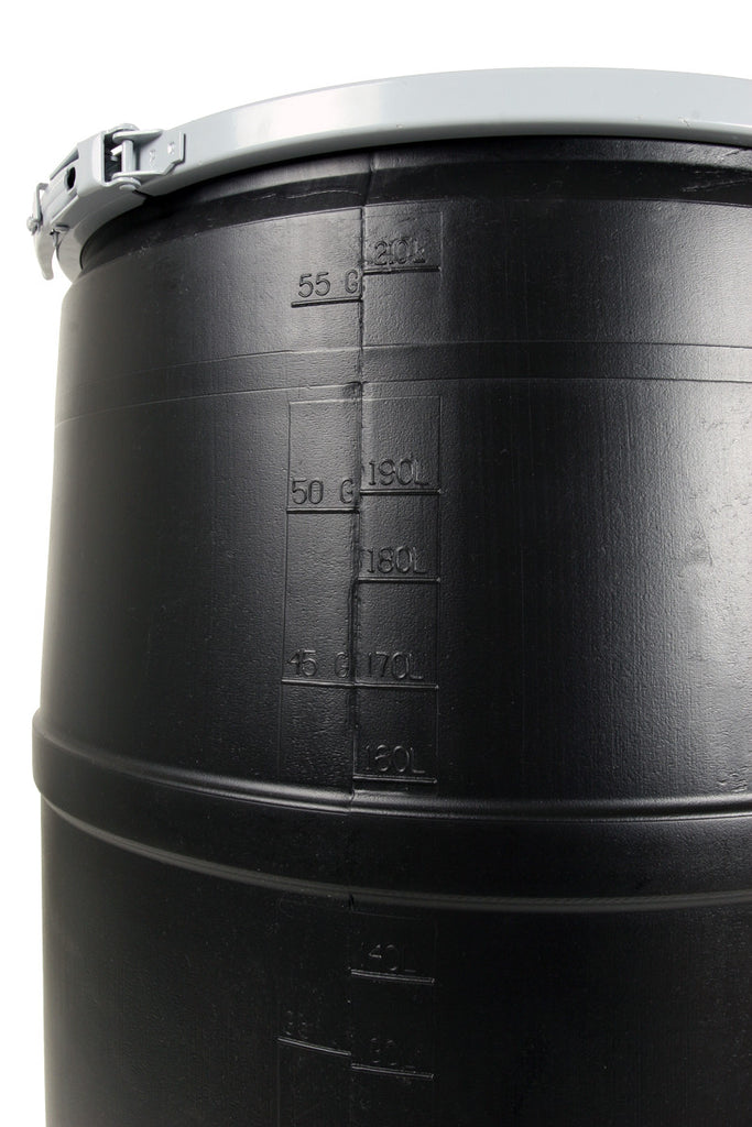 55 Gal Drum w/Solid Lid & Lock